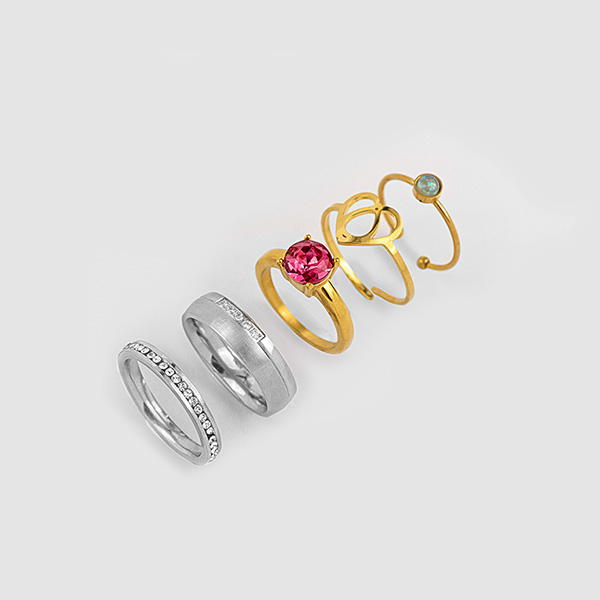 Anillos Colore Acero Inoxidable